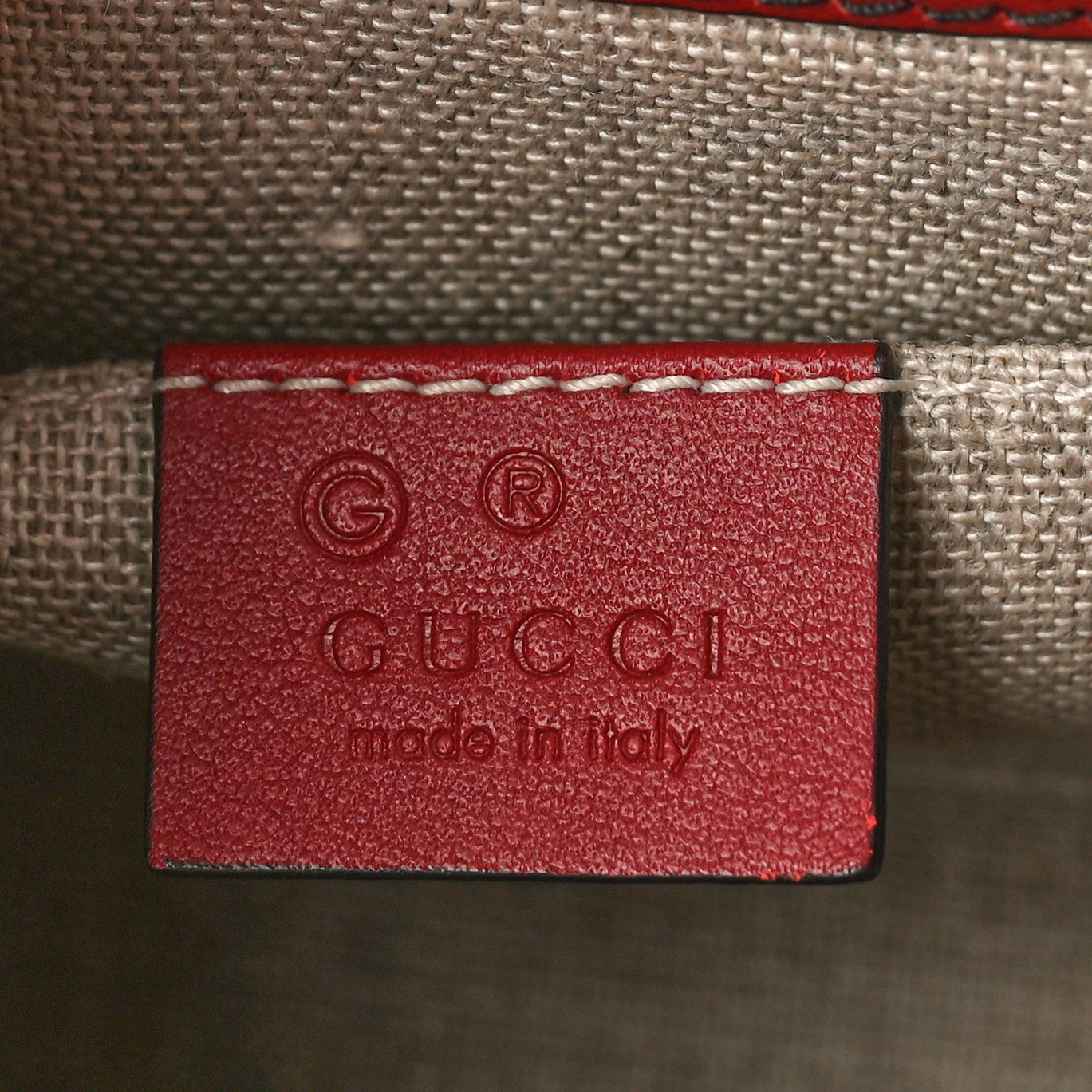 Gucci Soft Microguccissima Mini Emily Chain Shoulder Bag Rosso 6 of 9