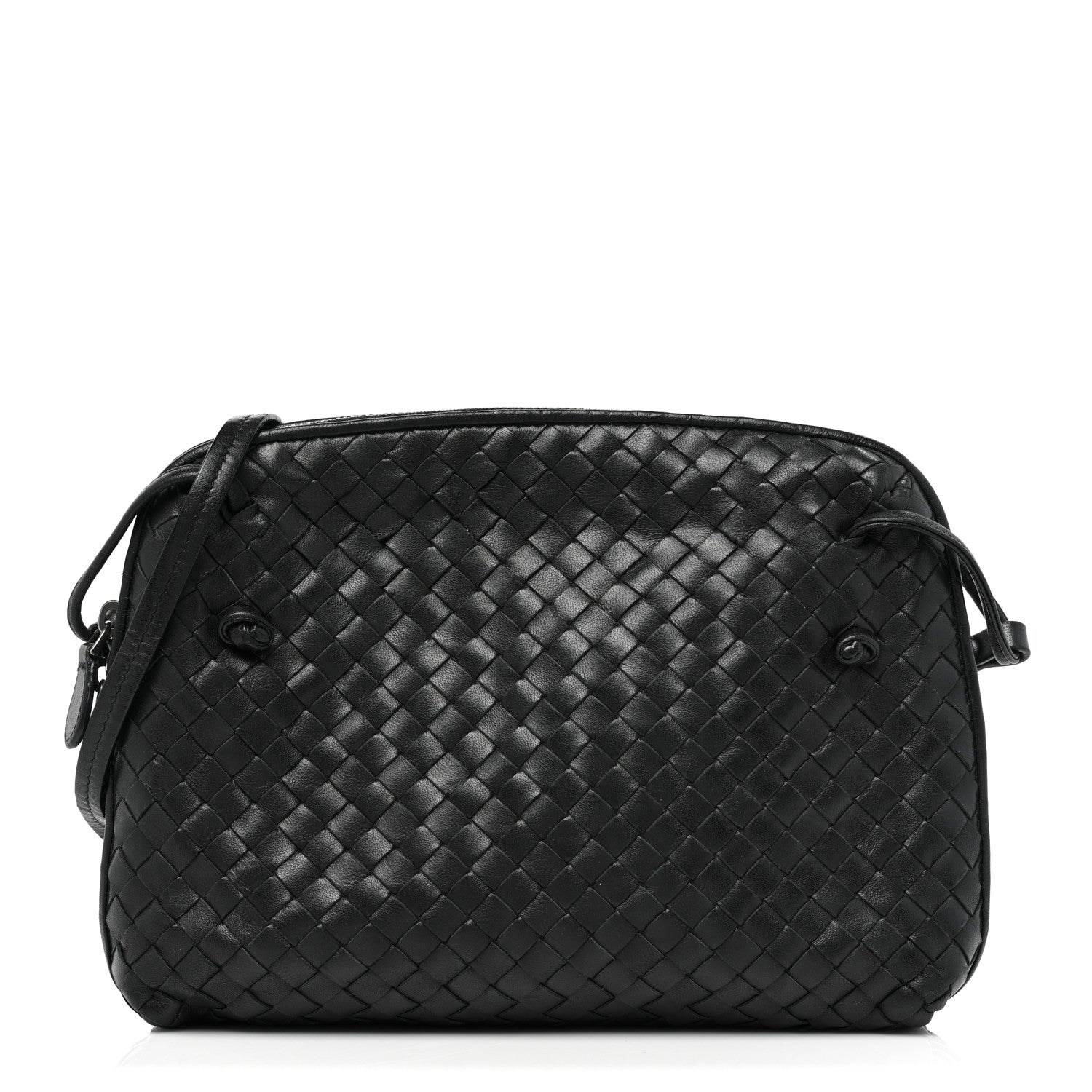 Bottega Veneta Nappa Intrecciato Nodini Bag Black 1 of 14