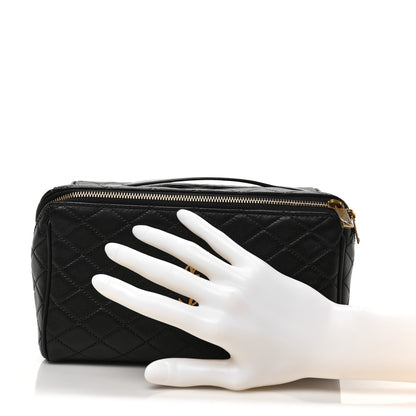Saint Laurent Lambskin Quilted Gaby Vanity Case Black 2 of 6