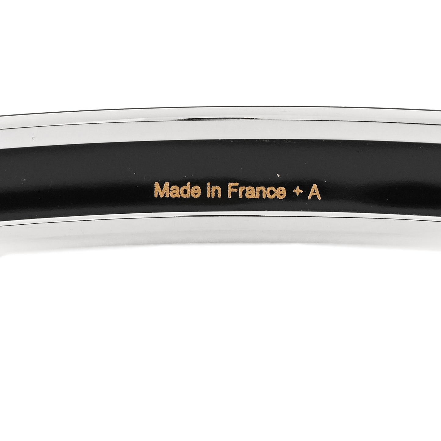 Enamel Printed Narrow Grand Apparat Bracelet Black