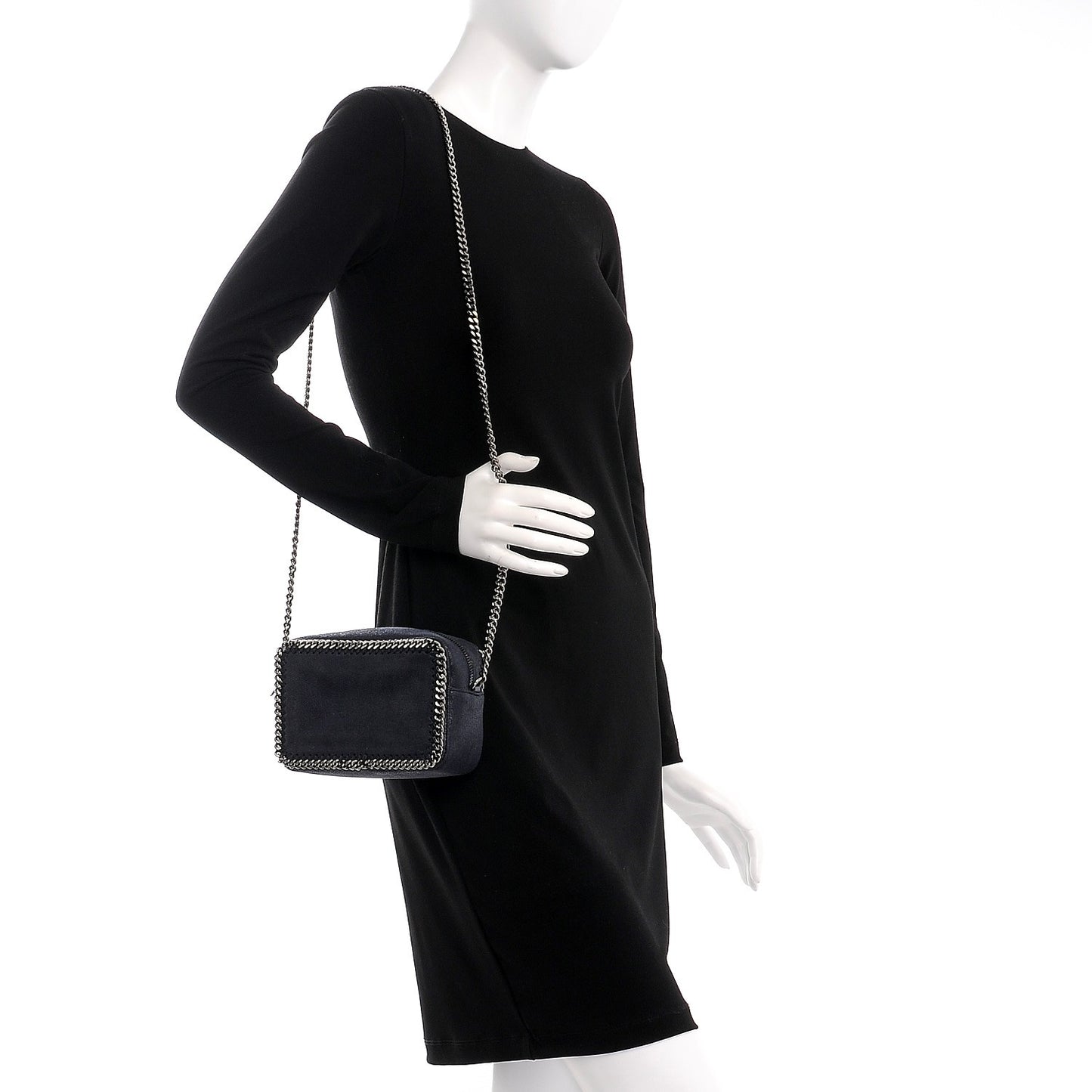 Shaggy Deer Falabella Crossbody Camera Bag Navy