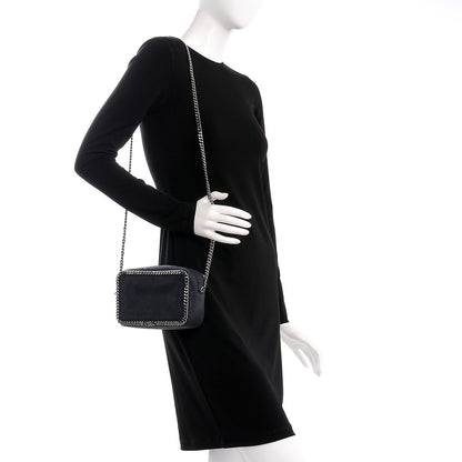 Stella McCartney Shaggy Deer Falabella Crossbody Camera Bag Navy 2 of 7