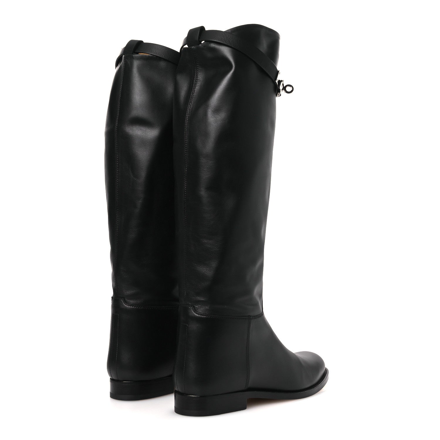 Hermes Box Kelly Jumping Boots 38.5 Black 5 of 11