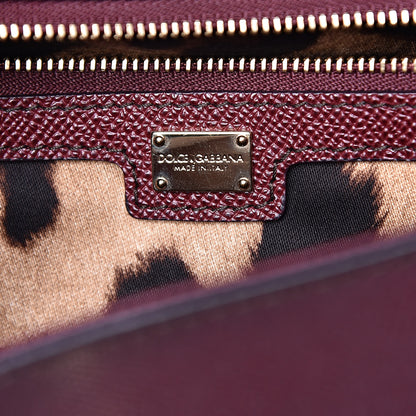 Dolce & Gabbana Dauphine Large Miss Sicily Satchel Burgundy 7 of 13