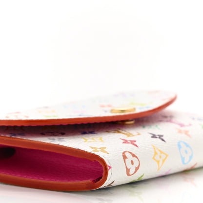 Louis Vuitton LV X TM Monogram Multicolor Rosalie Coin Purse White Kawaii Pink 7 of 8