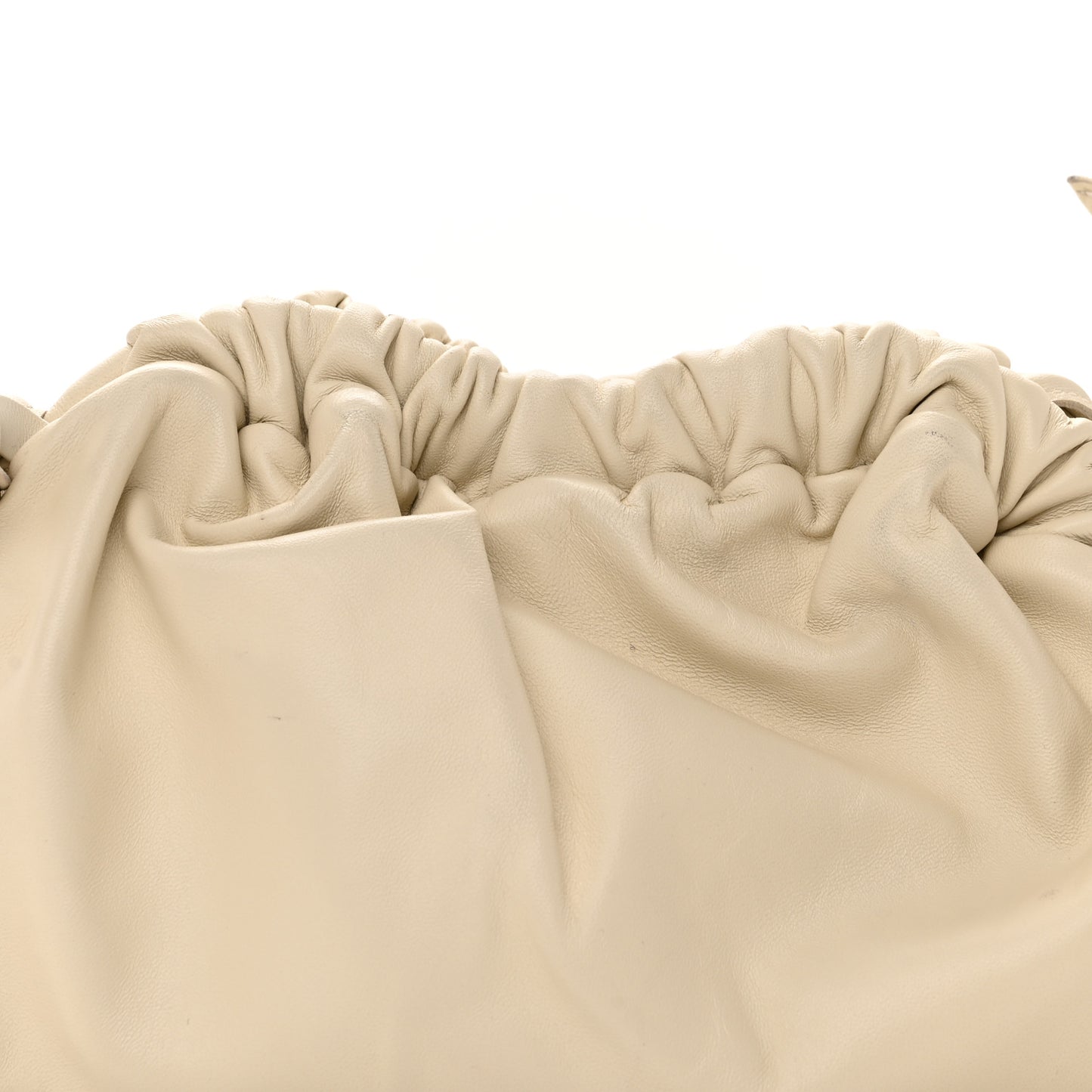 Lambskin Mini Cloud Clutch Pearl