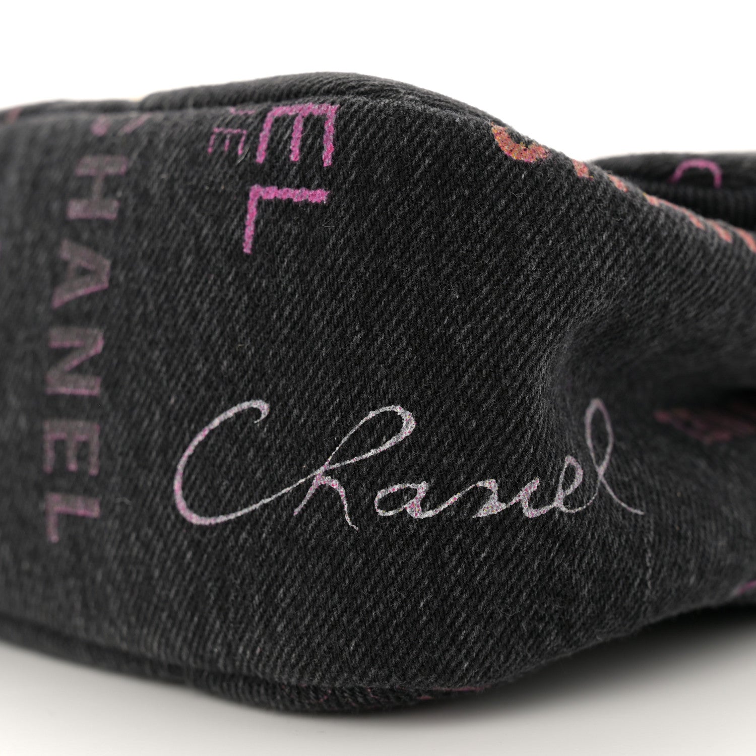 Chanel Denim Quilted Denim Mood Mini Rectangular Flap Black Multicolor 10 of 11