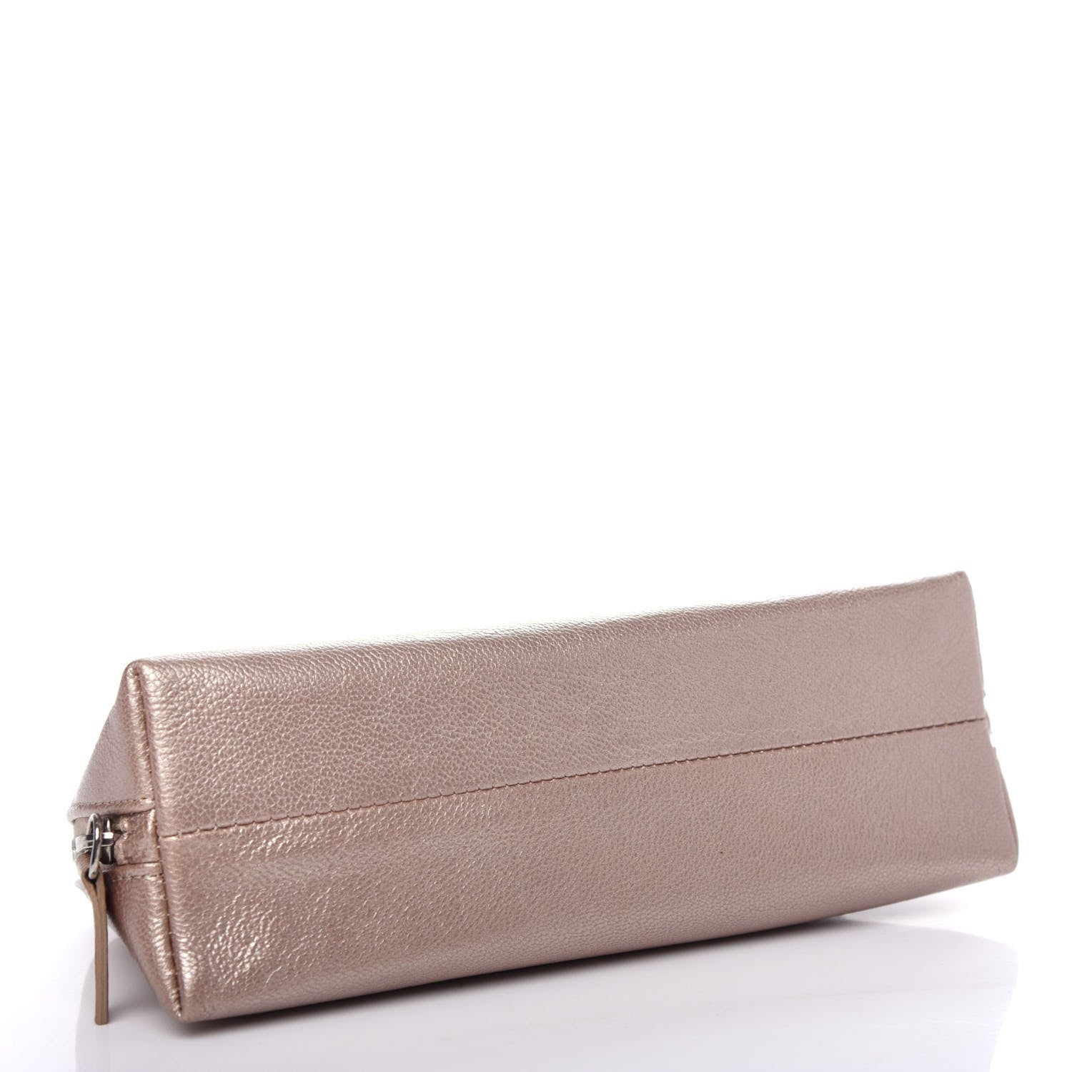 Chanel Metallic Goatskin Cosmetic Case Gold 4 of 7