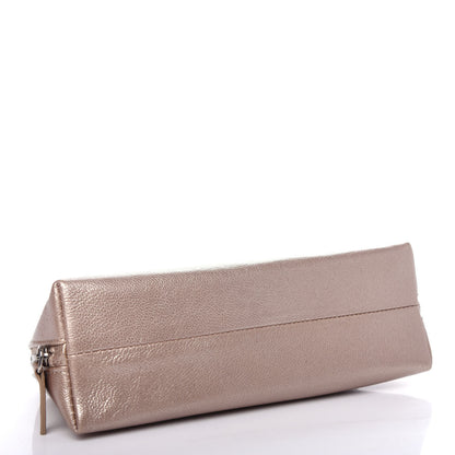 Chanel Metallic Goatskin Cosmetic Case Gold 4 of 7