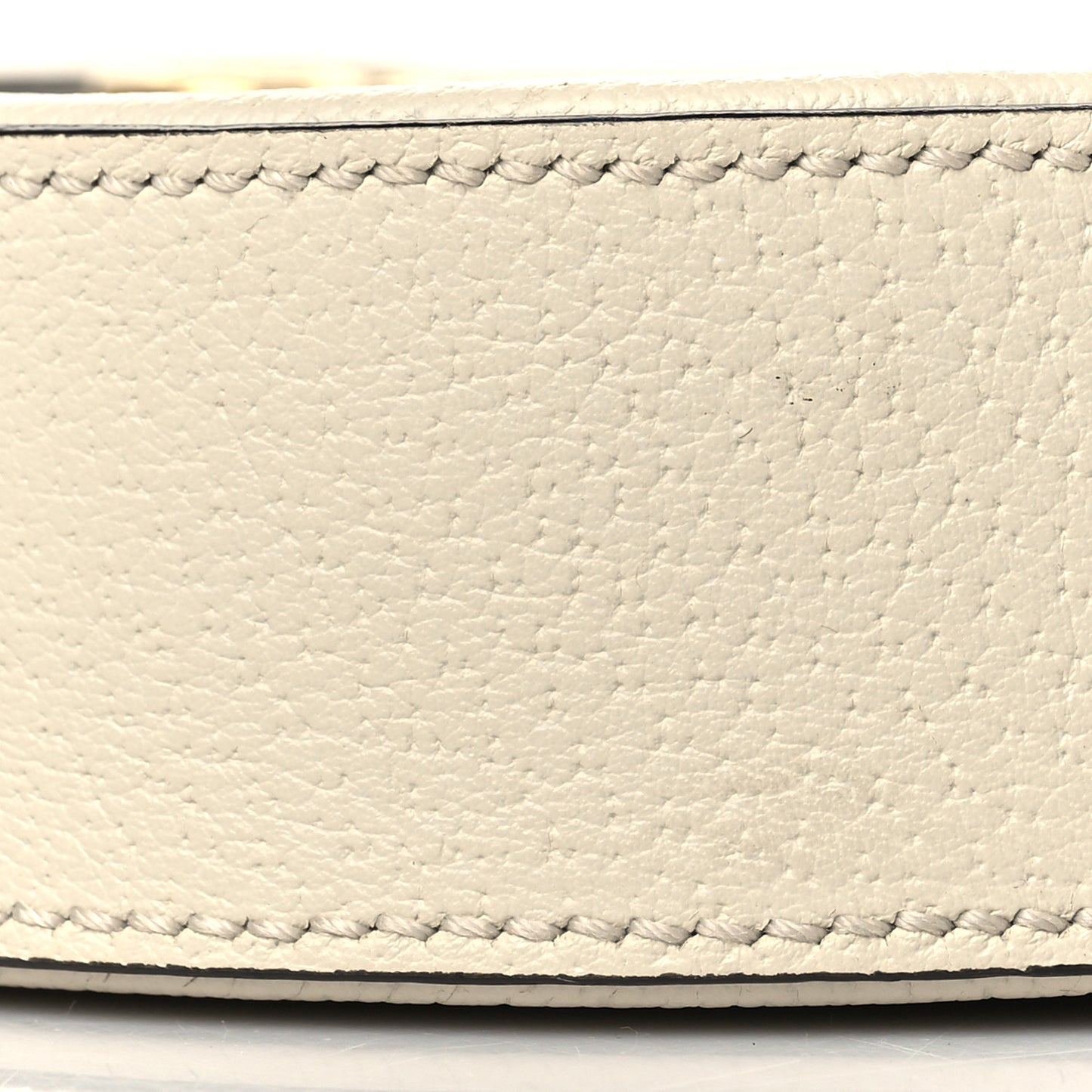 Textured Calfskin Web Mini Ophidia Round Shoulder Bag Mystic White