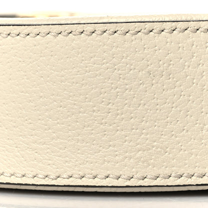 Gucci Textured Calfskin Web Mini Ophidia Round Shoulder Bag Mystic White 9 of 10