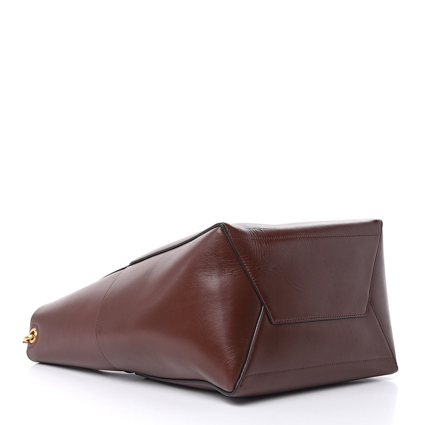 Supersoft Calfskin Sangle Bucket Bag Burgundy