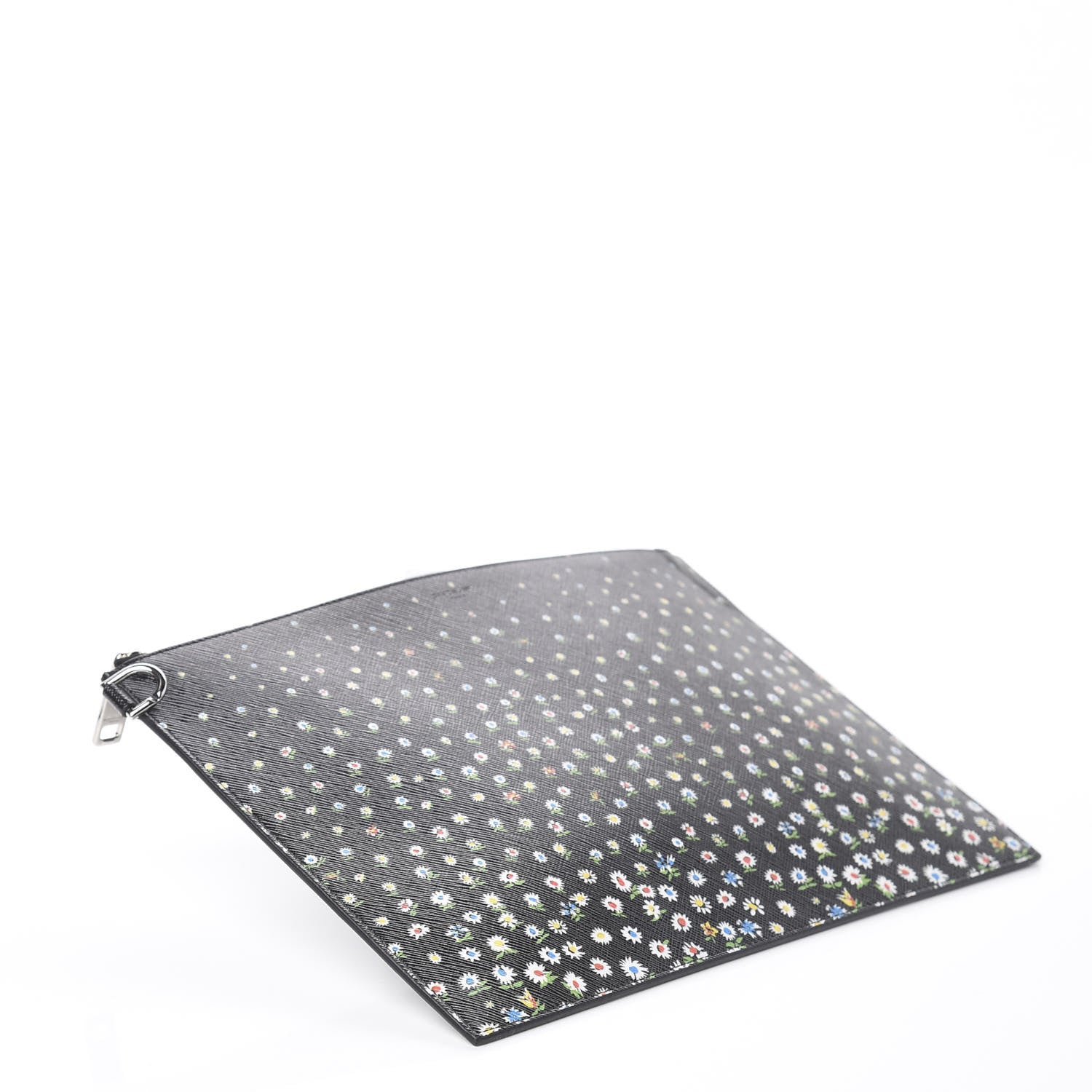 Givenchy Coated Canvas Iconic Ditsy Print Zip Pouch Black 3 of 5