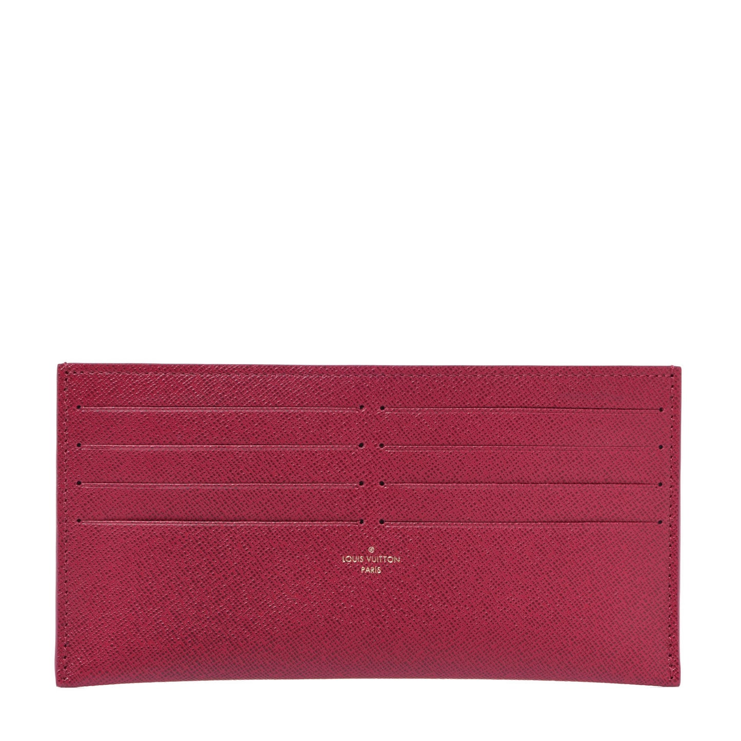 Calfskin Felicie Card Holder Insert Fuchsia