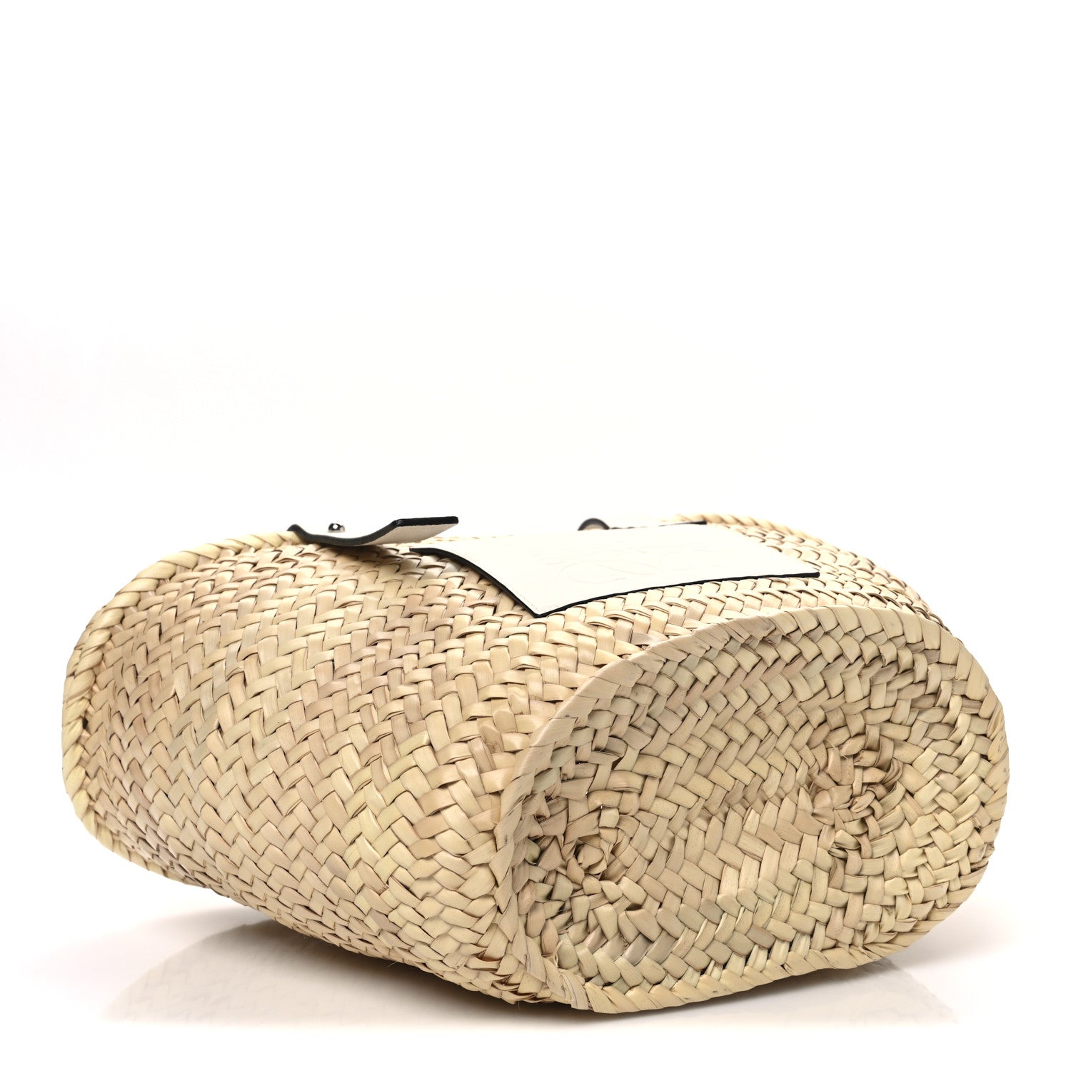 Loewe Raffia Small Basket Tote Bag Natural White 4 of 11