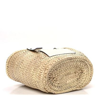 Loewe Raffia Small Basket Tote Bag Natural White 4 of 11