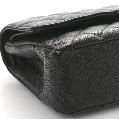 Chanel Caviar Quilted Medium Double Flap Black 9 of 10