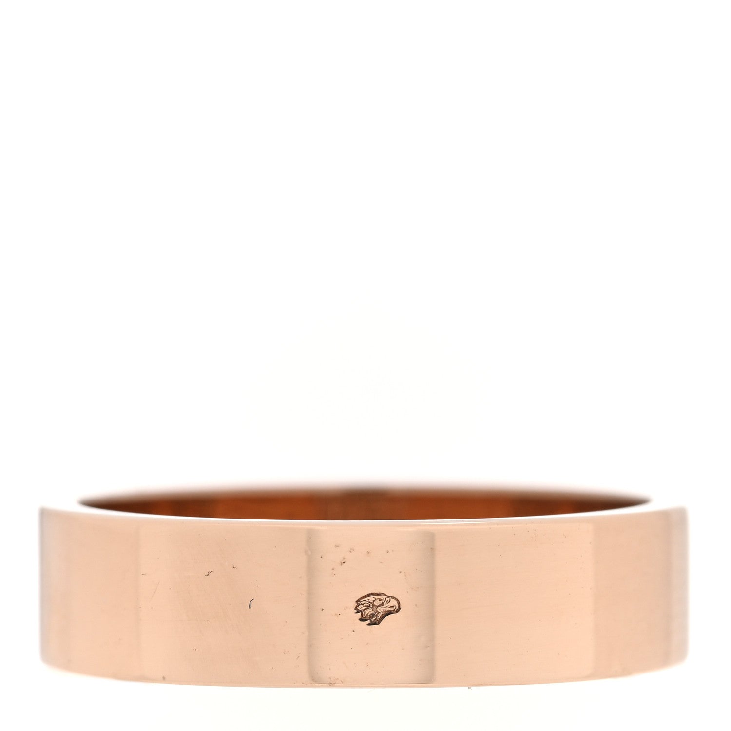 Hermes 18K Rose Gold Diamond PM Kelly Ring 54 7 3 of 5