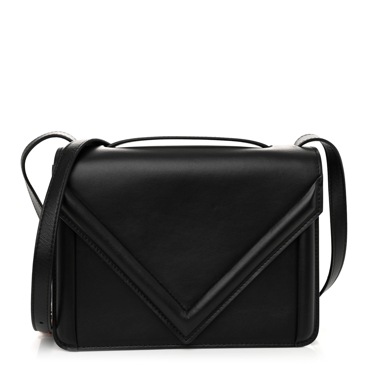 Mansur Gavriel Smooth Calfskin M Frame Box Bag Black 1 of 10