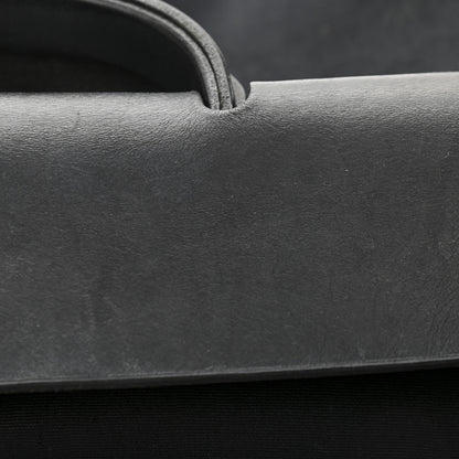 Hermes Toile Vache Calfskin Herbag 39 MM Black 15 of 17