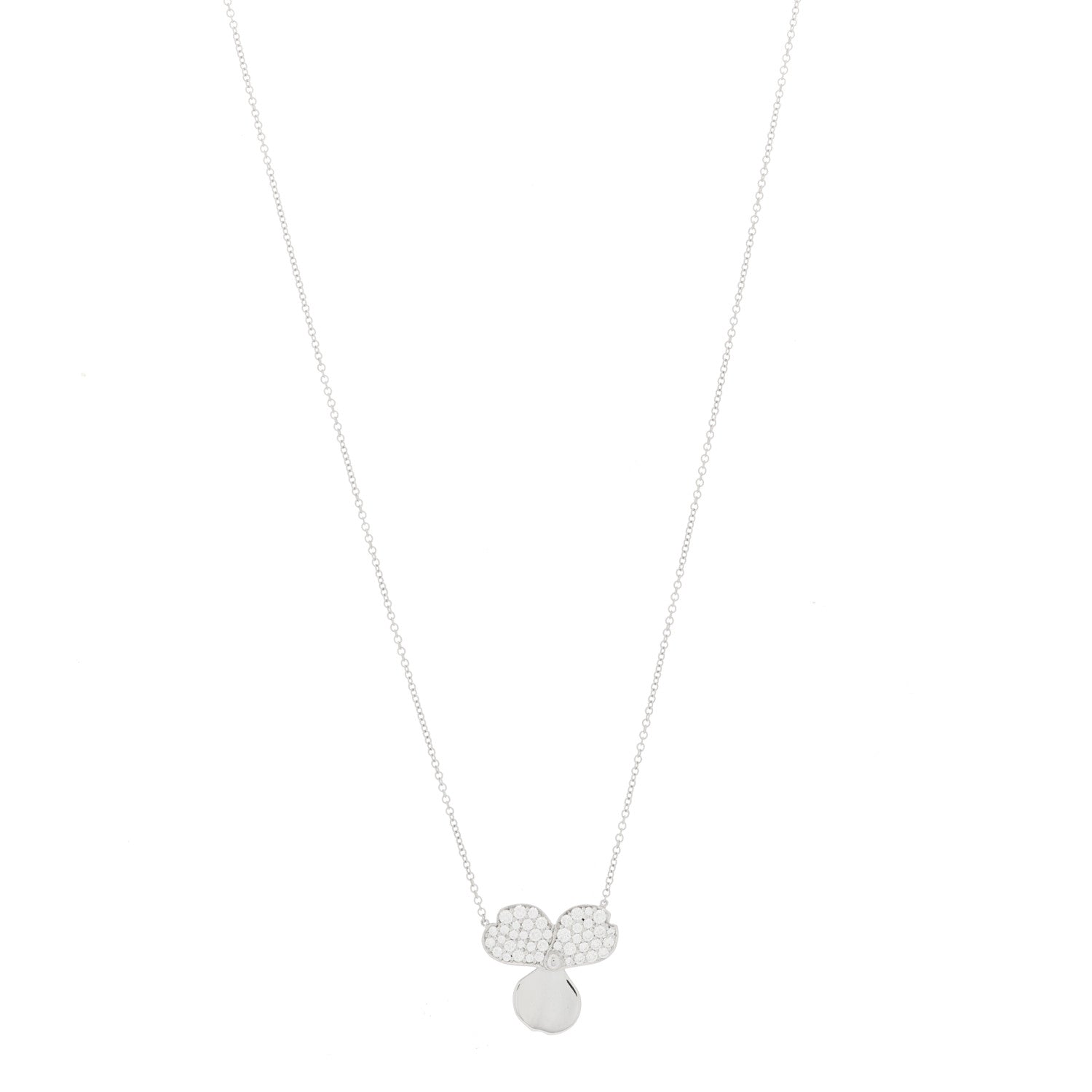 Tiffany Platinum Diamond Paper Flowers Pendant Necklace 1 of 4