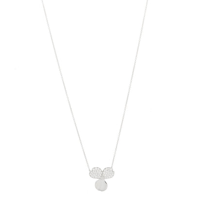 Tiffany Platinum Diamond Paper Flowers Pendant Necklace 1 of 4