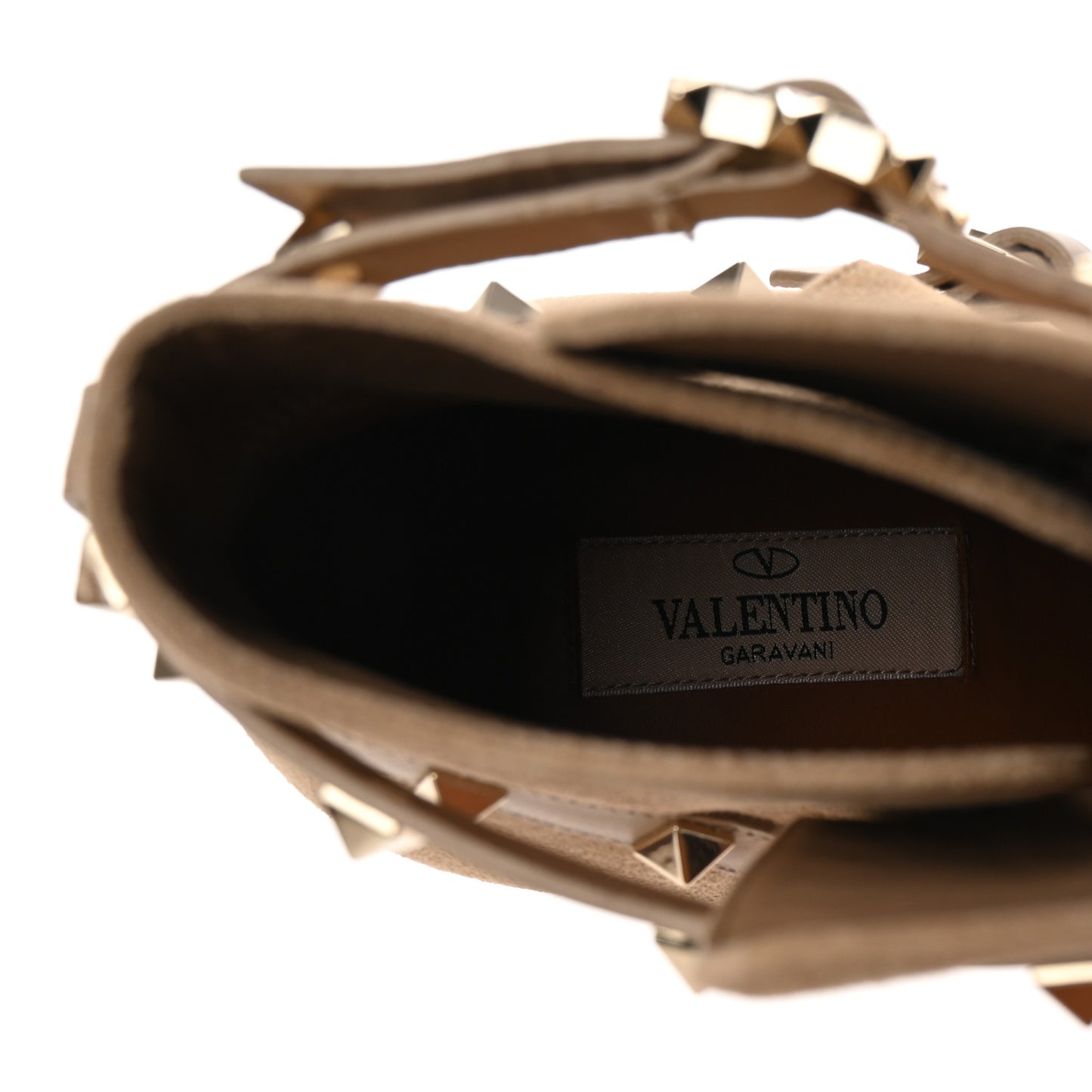 Suede Rockstud Double Buckle 100mm Block Heel Ankle Boots 41