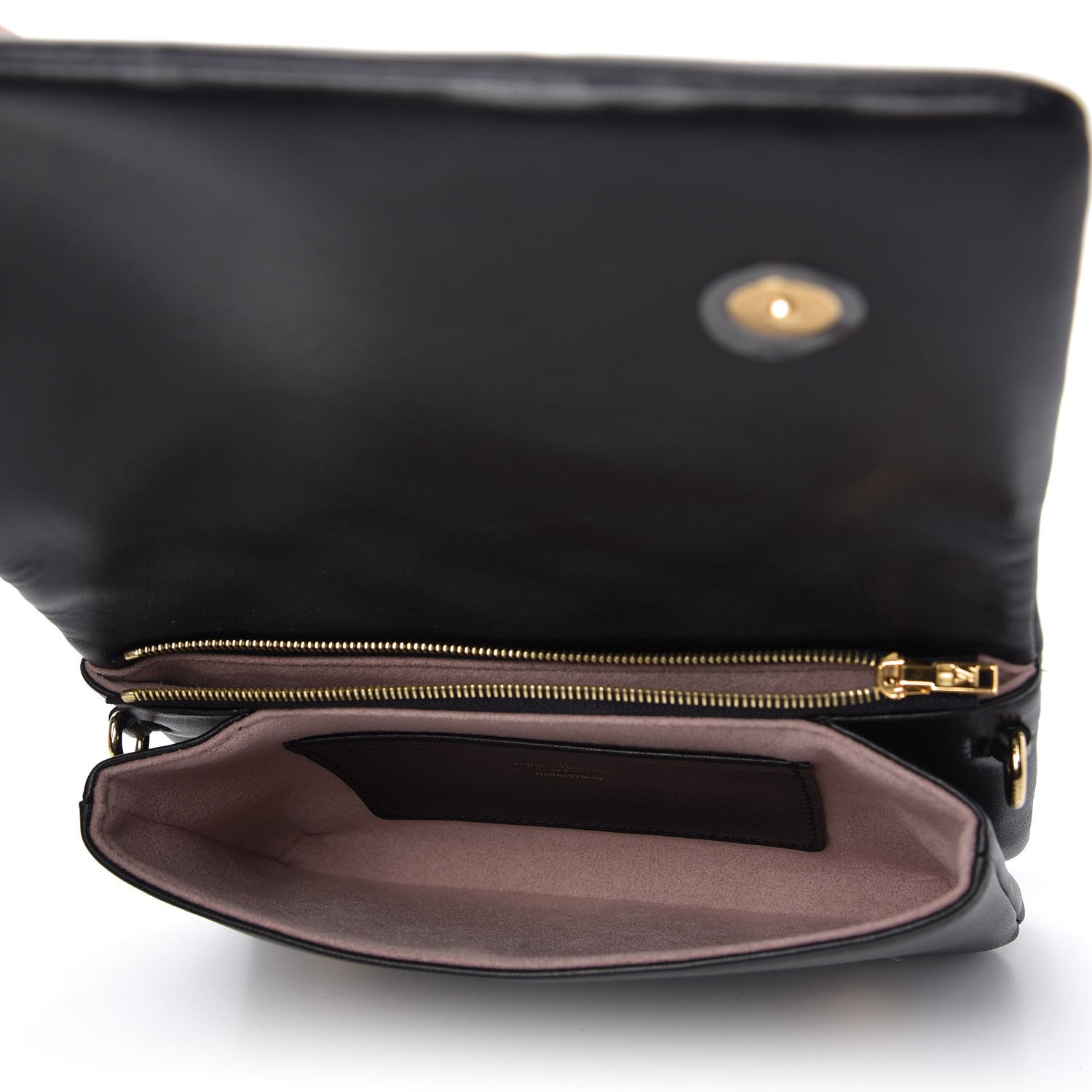 Louis Vuitton Lambskin Embossed Monogram Pochette Coussin Black 5 of 10