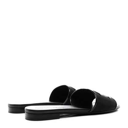 Chanel Mesh Patent Calfskin CC Mules 38 Black 4 of 10