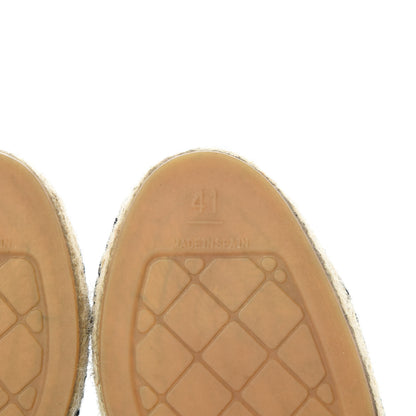 Chanel Suede Pearl CC Espadrilles 41 Black 6 of 10