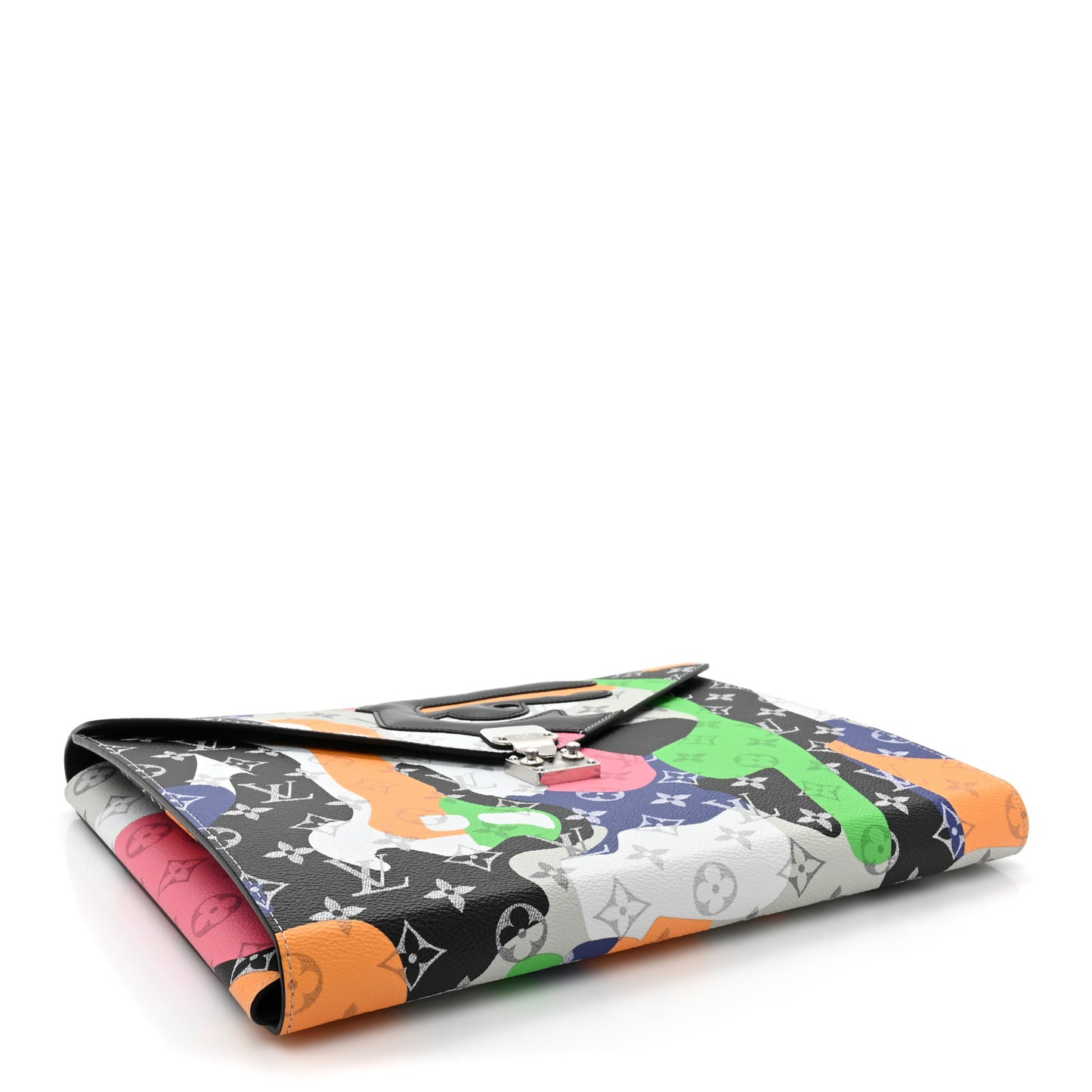 Monogram Portrait Mark Folder Laptop Sleeve Multicolor