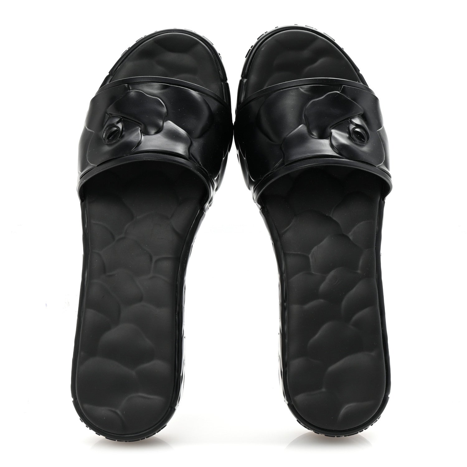 Valentino Garavani Rubber Atelier 03 Rose Edition 25/40mm Platform Slide Sandals 39 Black 2 of 8