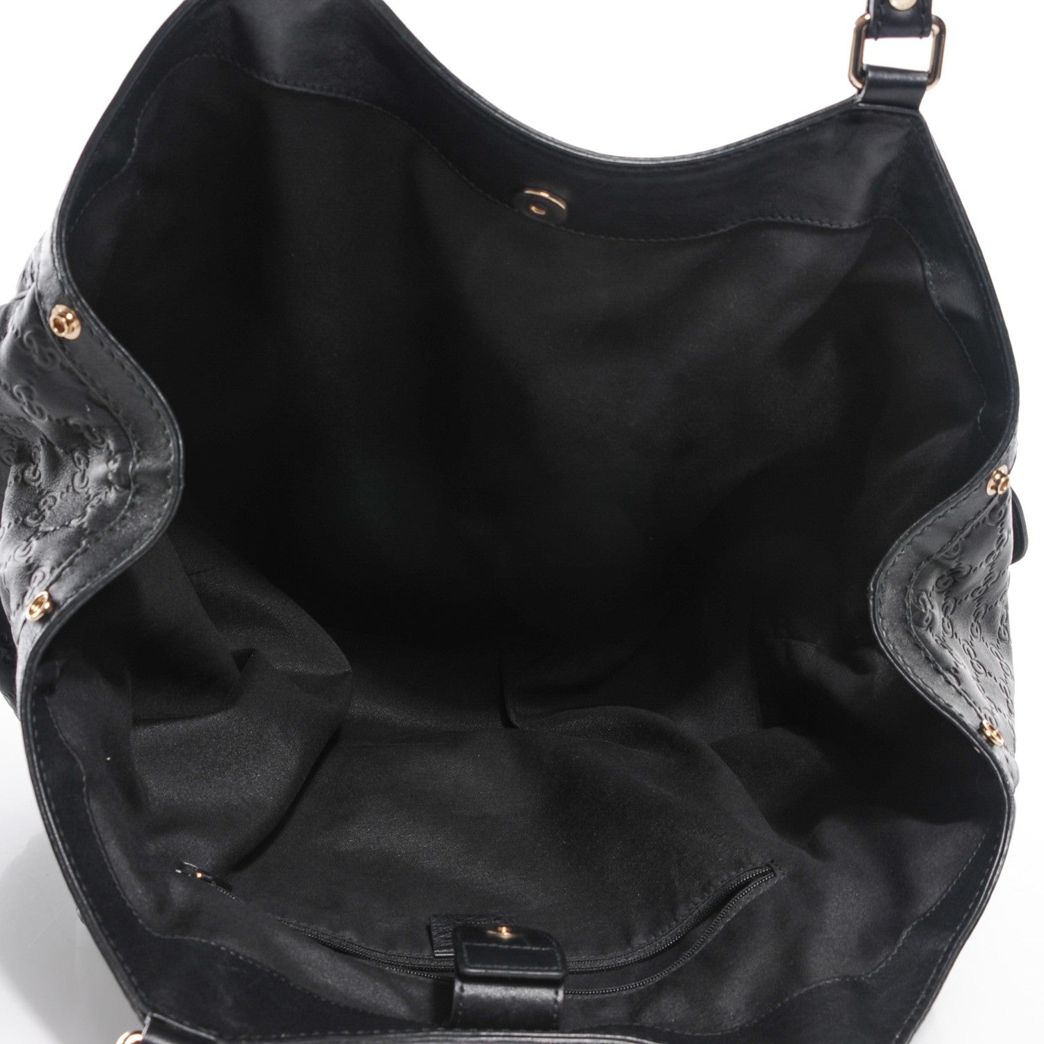 Gucci Guccissima Vitello Tender Large Sukey Tote Black 7 of 16