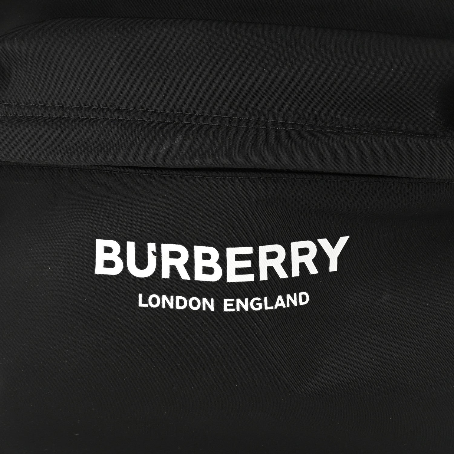 Burberry Nylon Logo Print Medium Rucksack Backpack Black 7 of 11
