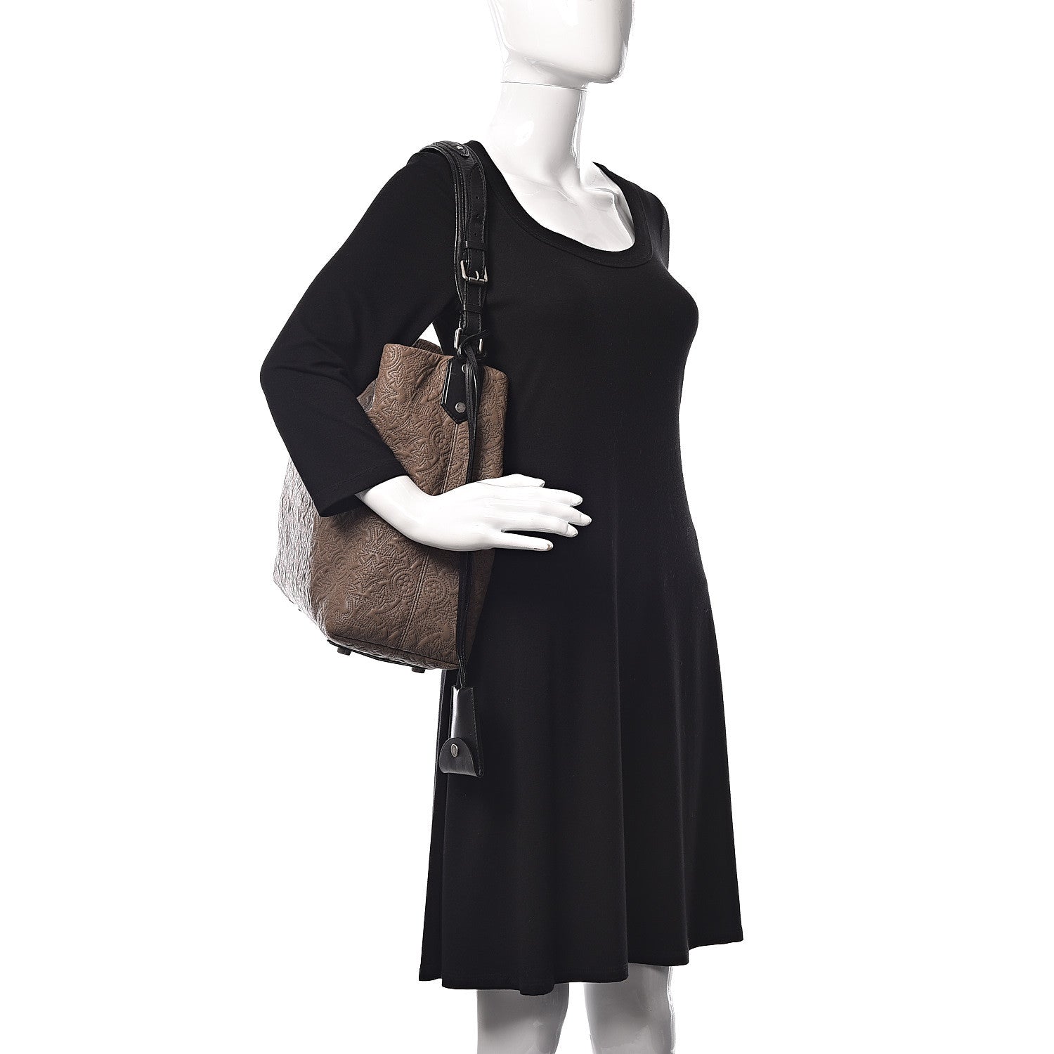 Louis Vuitton Monogram Lambskin Antheia Hobo PM Olive 2 of 10