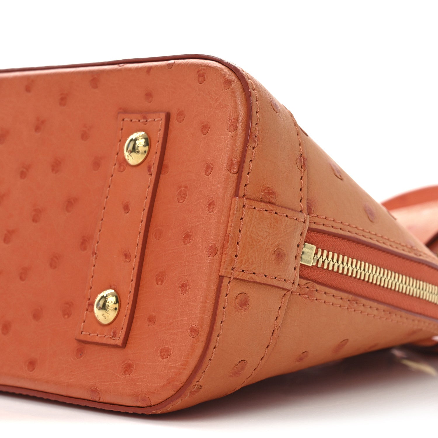 Louis Vuitton Ostrich Alma BB Piment 9 of 9
