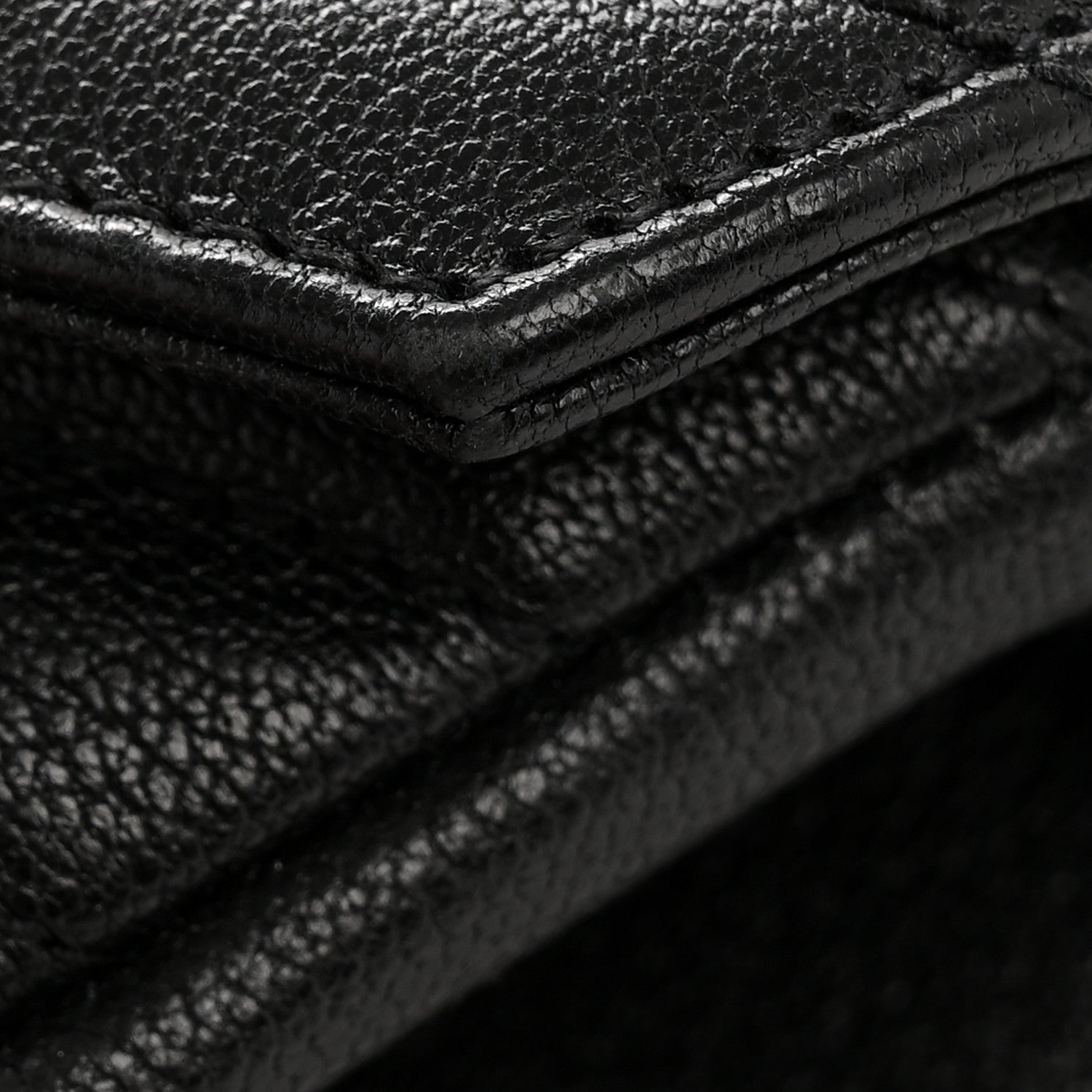 Saint Laurent Sheepskin Matelasse Chevron Monogram Medium College Bag Black 14 of 14
