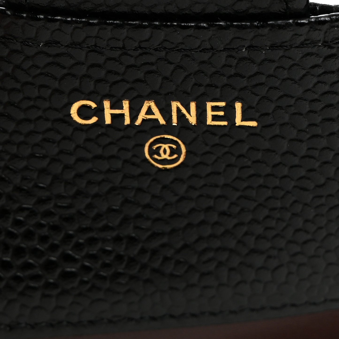 Caviar Quilted Compact Flap Wallet Black