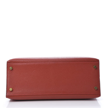 Hermes Chevre Mysore Kelly Sellier 28 Vermillion 6 of 40
