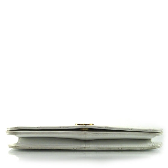 Chanel Quilted Lambskin 3 Way Clutch Bag White 3 of 12