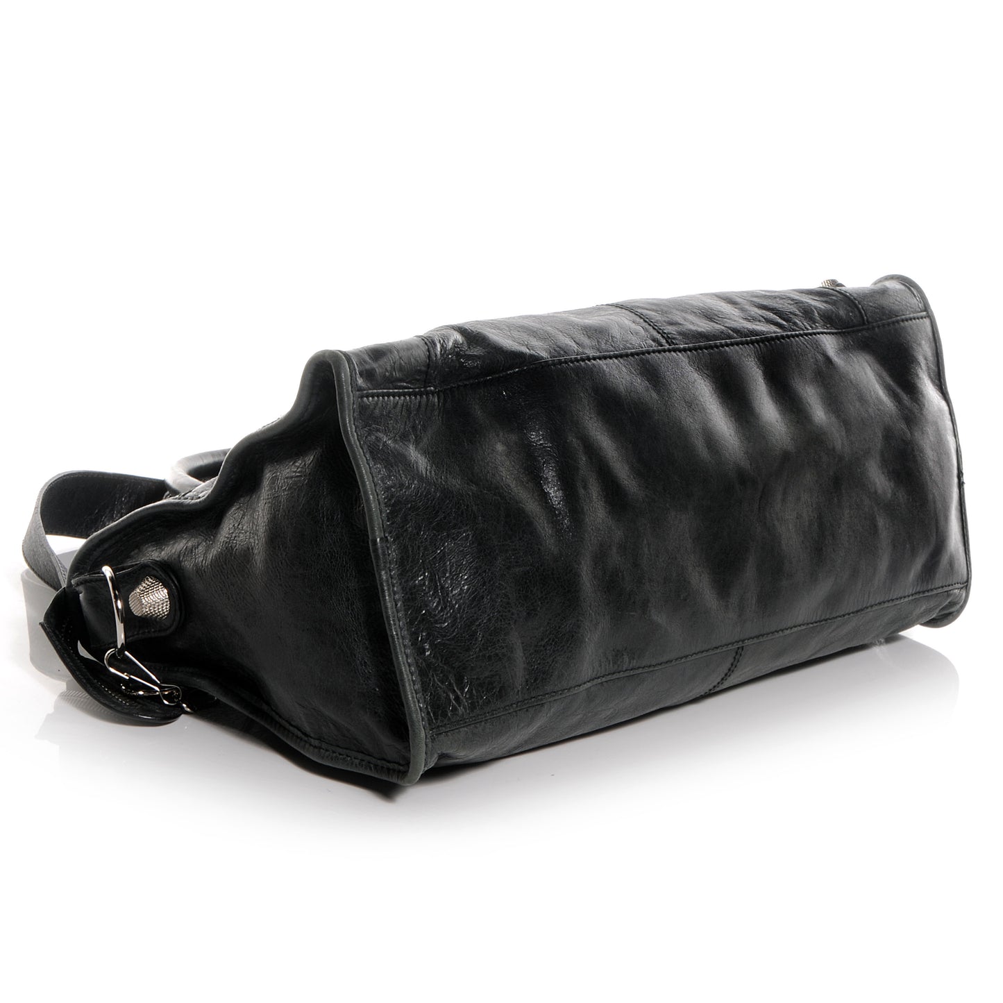 Agneau Giant 21 Silver Hardware Part Time Black
