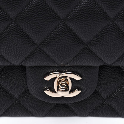 Chanel Caviar Quilted Flap Clutch Black 10 of 11