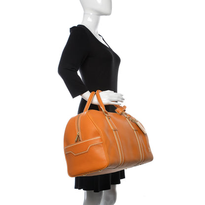 Louis Vuitton Tobago Calfskin Carryall Yellow 2 of 10