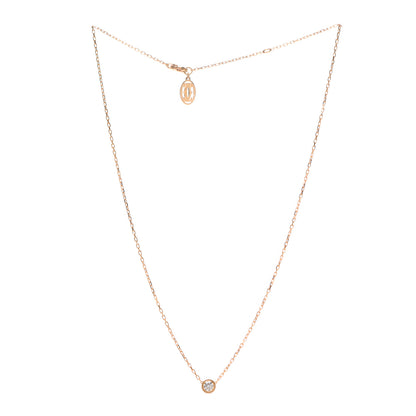 Cartier 18K Pink Gold Diamond LM D'Amour Pendant Necklace 3 of 6