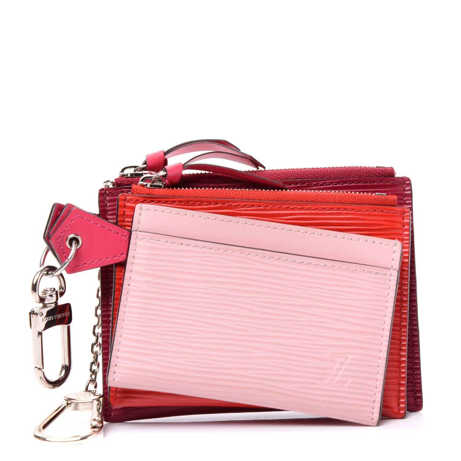 Louis Vuitton Epi Trio Card Case Wallet Rose Ballerine Rouge Fuchsia 1 of 6