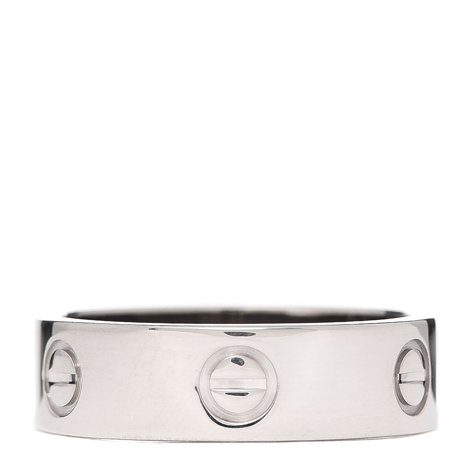 Cartier 18K White Gold 5.5mm LOVE Ring 57 8 1 of 4
