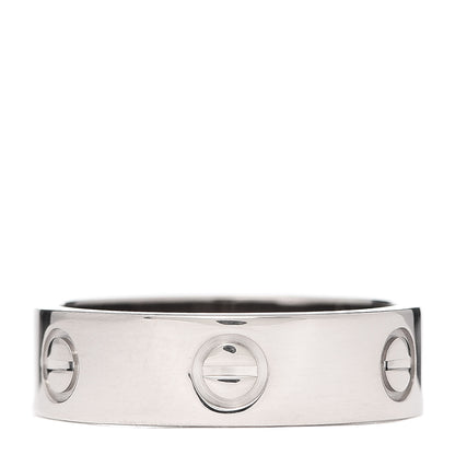 Cartier 18K White Gold 5.5mm LOVE Ring 57 8 1 of 4