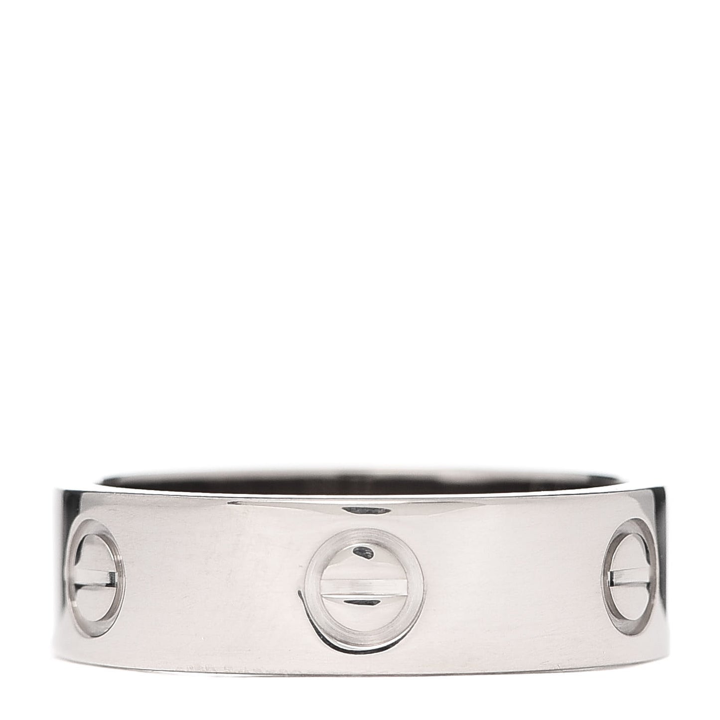 18K White Gold 5.5mm LOVE Ring 57 8