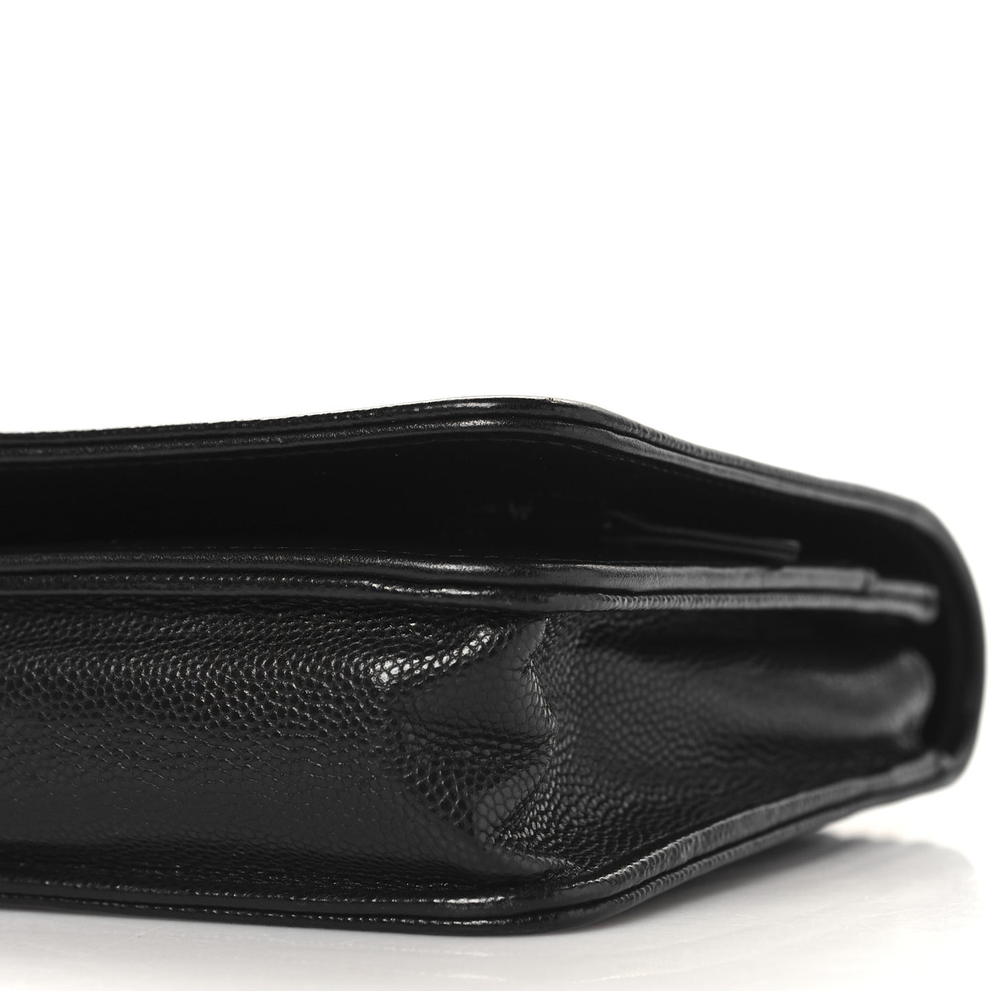 Caviar Quilted Boy Wallet On Chain WOC Black
