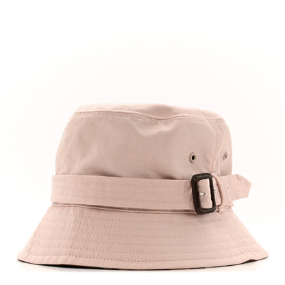Burberry Cotton Gabardine Burberry Check Belted Heritage Bucket Hat M Sugar Pink 1 of 12